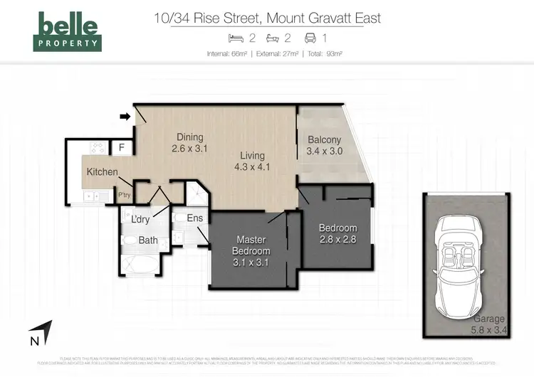 Floorplan of Homely unit listing, 10/34 Rise Street, Mount Gravatt East QLD 4122