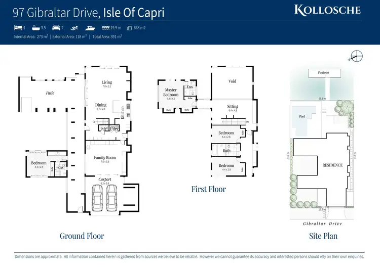 Floorplan of Homely house listing, 97 Gibraltar Drive, Isle Of Capri QLD 4217