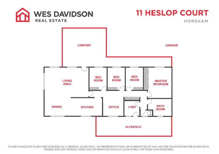 Floorplan of Homely house listing, 11 Heslop Court, Horsham VIC 3400