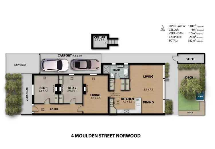 Floorplan of Homely house listing, 4 Moulden Street, Norwood SA 5067