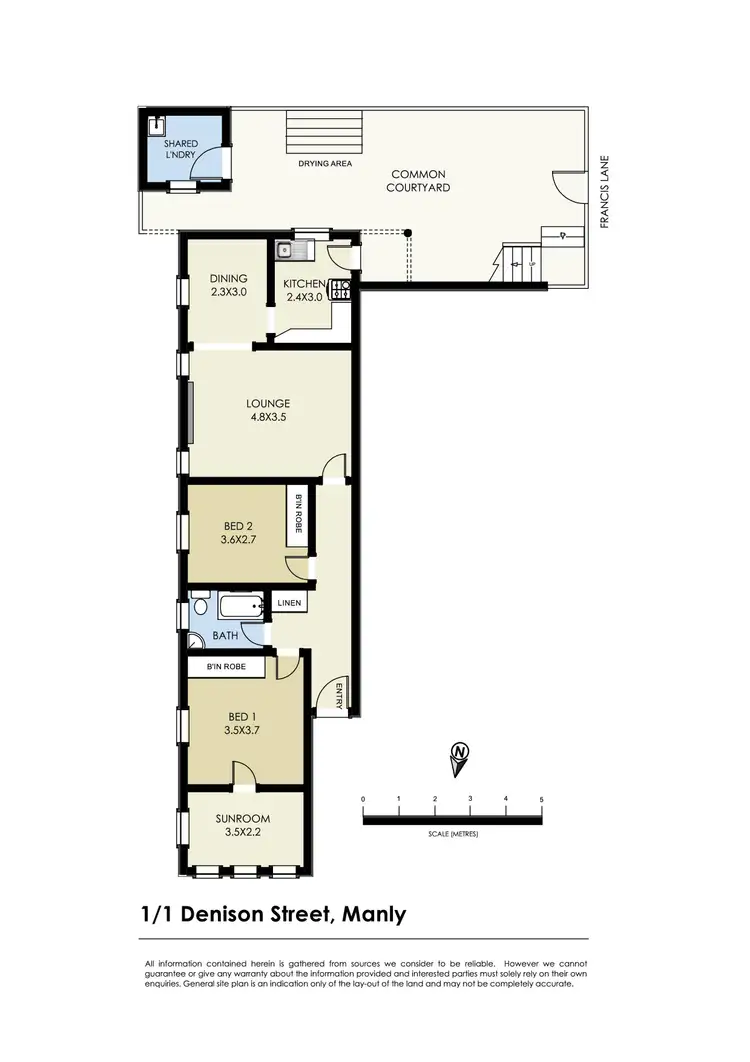 Floorplan of Homely apartment listing, 1/1 Denison Street, Manly NSW 2095