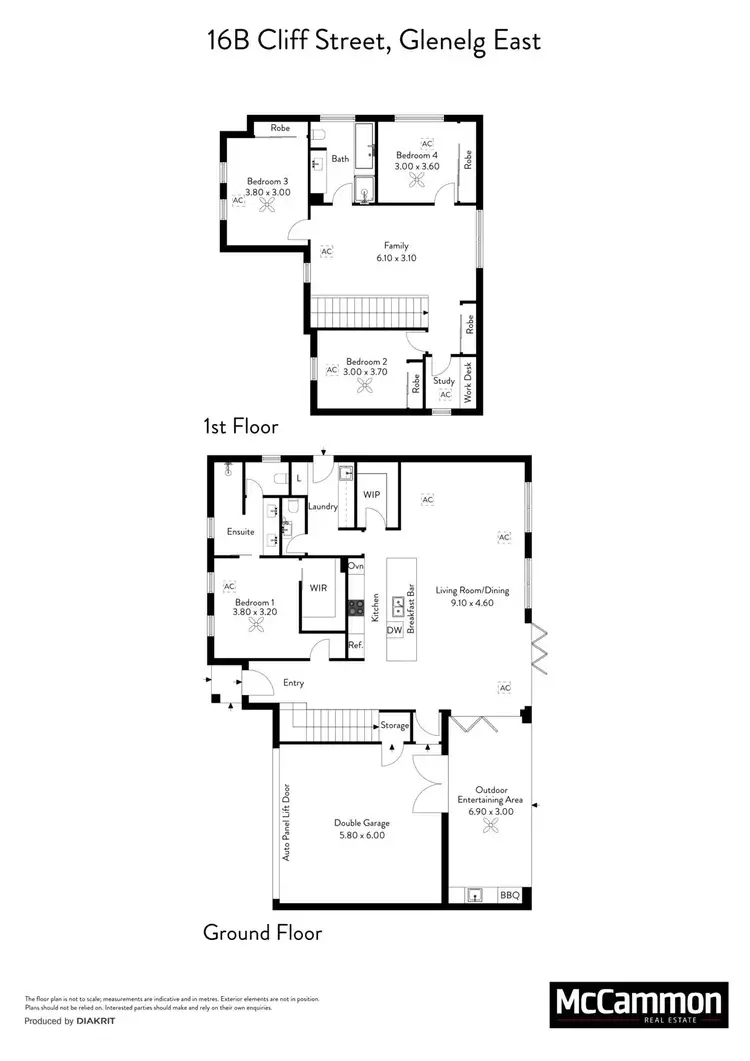 Floorplan of Homely house listing, 16b Cliff Street, Glenelg East SA 5045