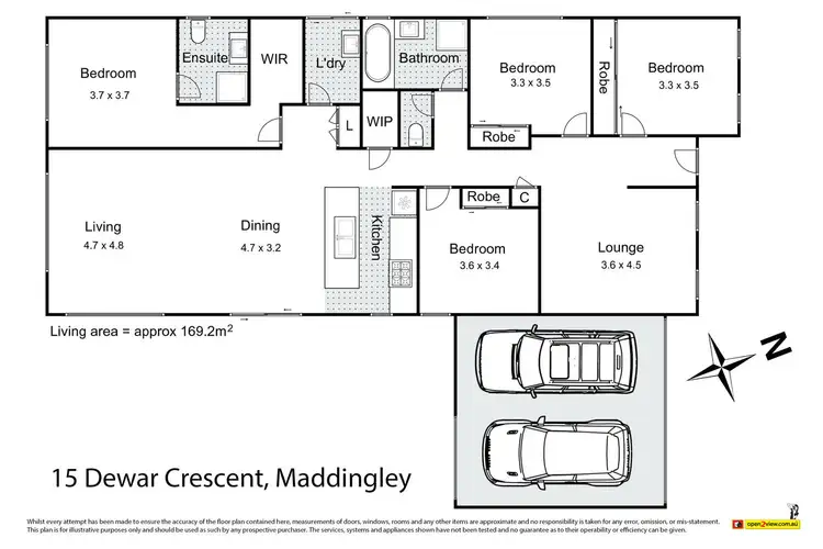Floorplan of Homely house listing, 15 Dewar Crescent, Maddingley VIC 3340