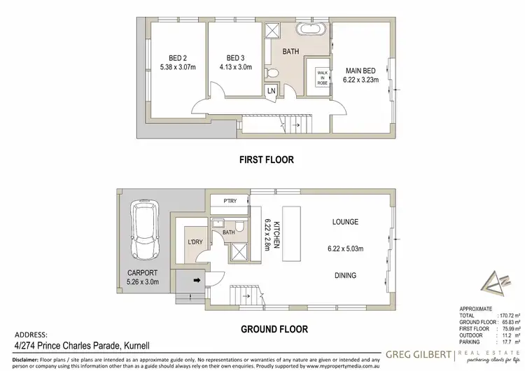 Floorplan of Homely townhouse listing, 4/274 Prince Charles Parade, Kurnell NSW 2231