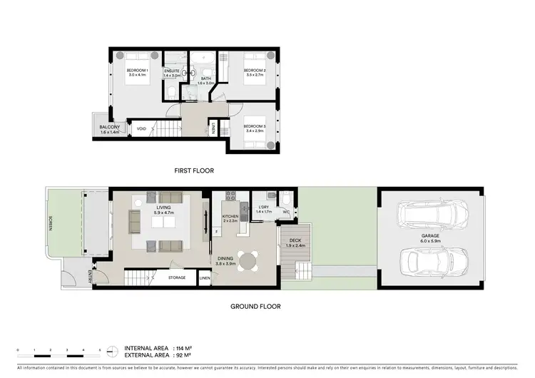 Floorplan of Homely townhouse listing, 33/55 Dwyer Street, North Gosford NSW 2250