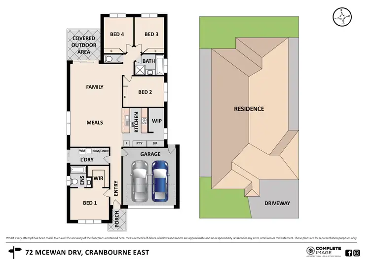 Floorplan of Homely house listing, 72 McEwan Drive, Cranbourne East VIC 3977