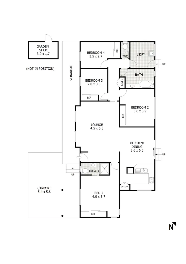 Floorplan of Homely house listing, 30 Rennie Street, Huntly VIC 3551