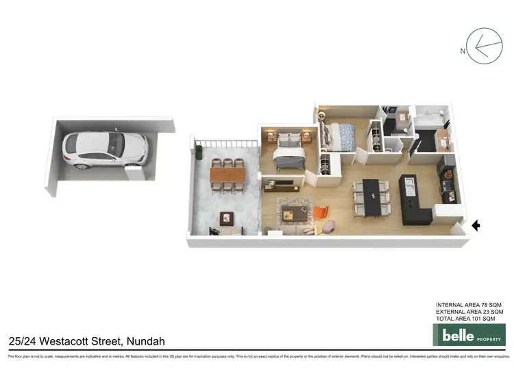 Floorplan of Homely apartment listing, 25/24 Westacott Street, Nundah QLD 4012