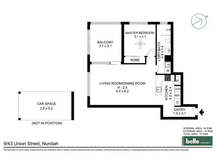 Floorplan of Homely apartment listing, 9/43 Union Street, Nundah QLD 4012