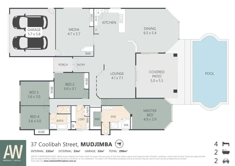 Floorplan of Homely house listing, 37 Coolibah Street, Mudjimba QLD 4564
