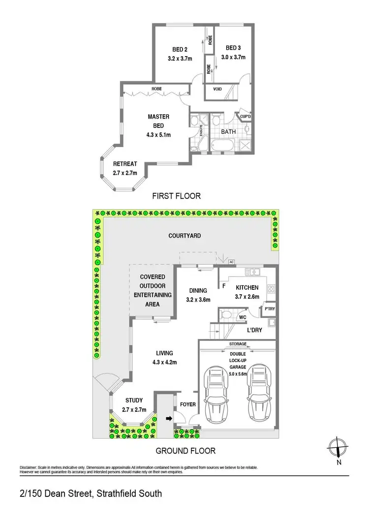 Floorplan of Homely townhouse listing, 2/150 Dean Street, Strathfield South NSW 2136