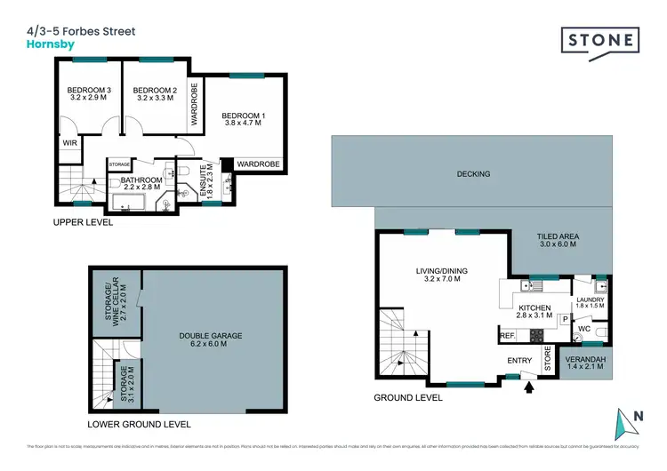 Floorplan of Homely townhouse listing, 4/3-5 Forbes Street, Hornsby NSW 2077