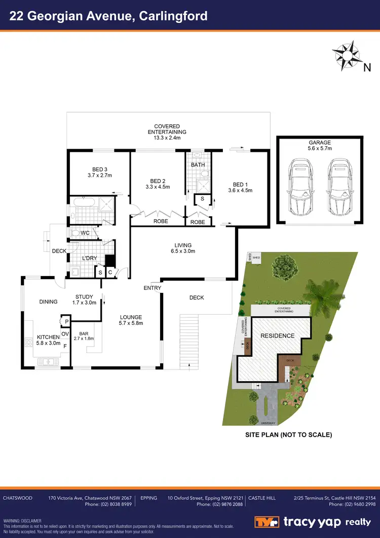 Floorplan of Homely house listing, 22 Georgian Avenue, Carlingford NSW 2118
