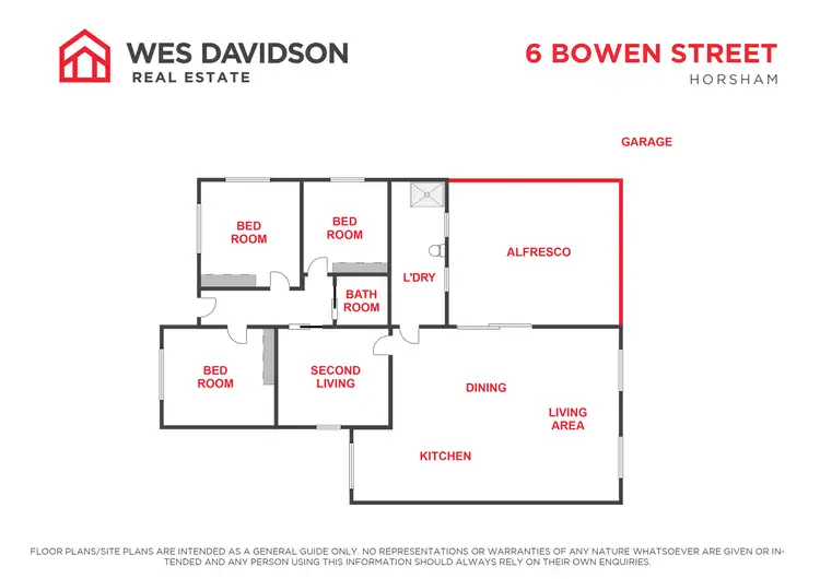 Floorplan of Homely house listing, 6 Bowen Street, Horsham VIC 3400