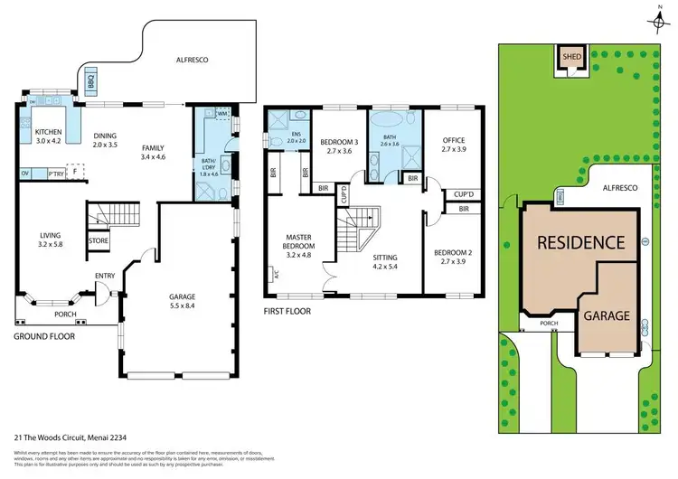 Floorplan of Homely house listing, 21 The Woods Circuit, Menai NSW 2234