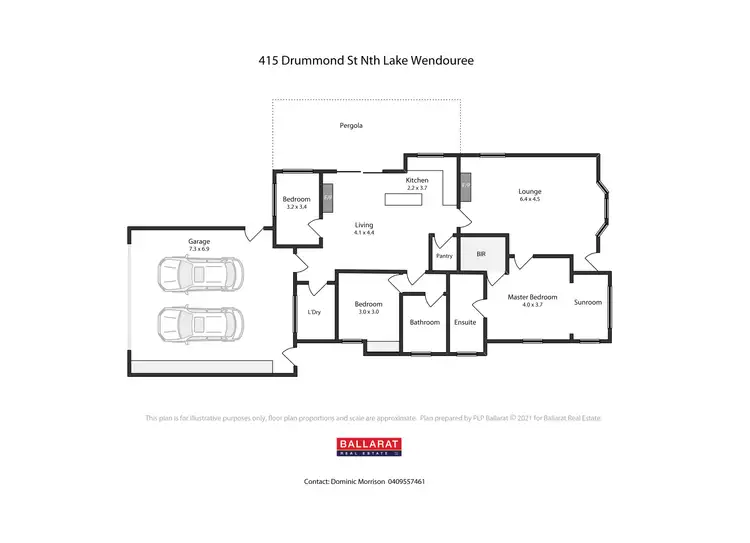 Floorplan of Homely house listing, 415 Drummond Street North, Lake Wendouree VIC 3350