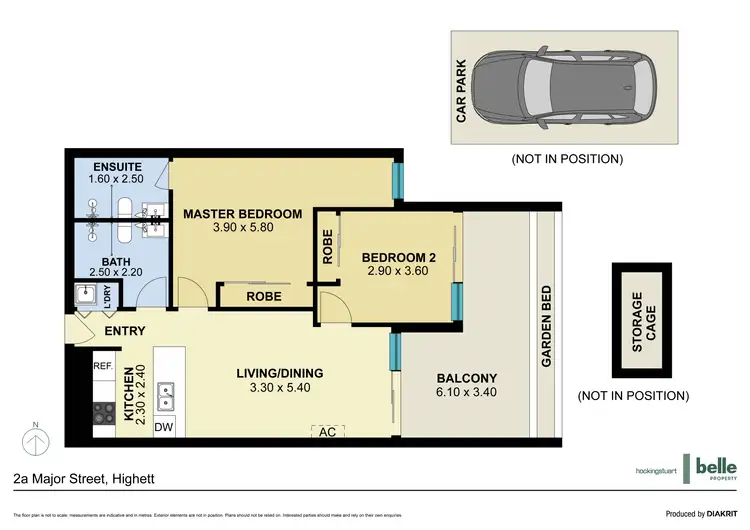 Floorplan of Homely apartment listing, 107/2a Major Street, Highett VIC 3190
