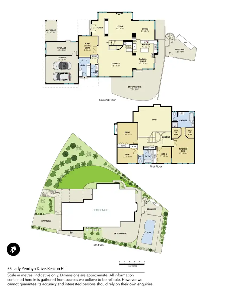 Floorplan of Homely house listing, 55 Lady Penrhyn Drive, Beacon Hill NSW 2100