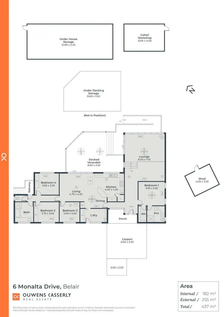 Floorplan of Homely house listing, 6 Monalta Drive, Belair SA 5052