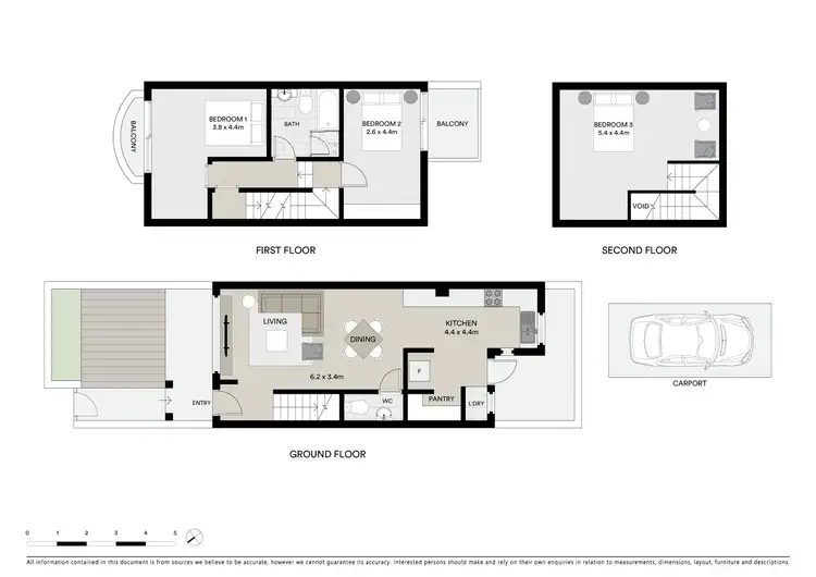 Floorplan of Homely townhouse listing, 2/10 John Street, Leichhardt NSW 2040