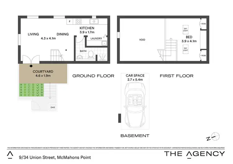 Floorplan of Homely apartment listing, 9/34 Union Street, Mcmahons Point NSW 2060