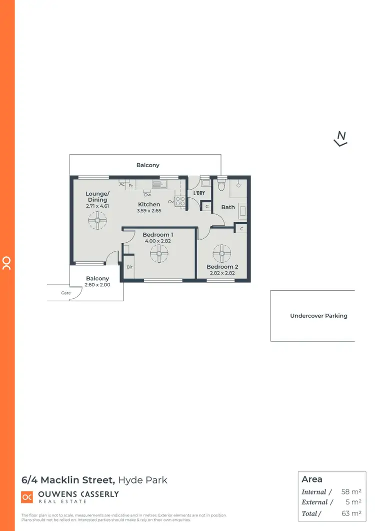 Floorplan of Homely unit listing, 6/4 Macklin Street, Hyde Park SA 5061