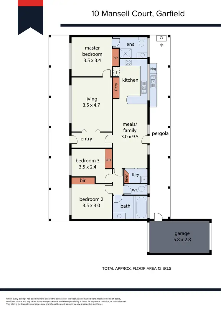 Floorplan of Homely house listing, 10 Mansell Court, Garfield VIC 3814