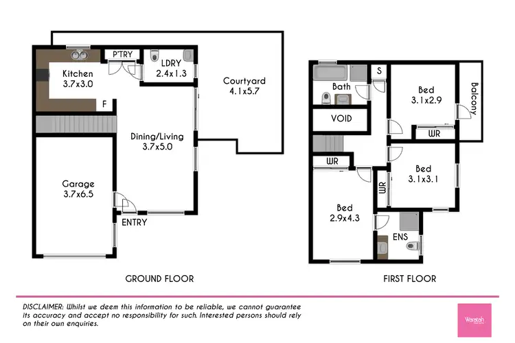Floorplan of Homely townhouse listing, 6/4 Newton Road, Blacktown NSW 2148