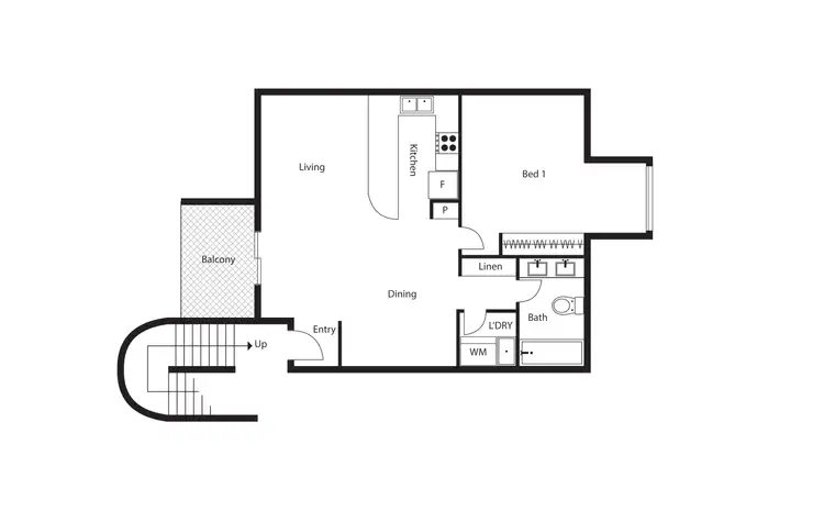 Floorplan of Homely apartment listing, 47/7 Empire Circuit, Forrest ACT 2603