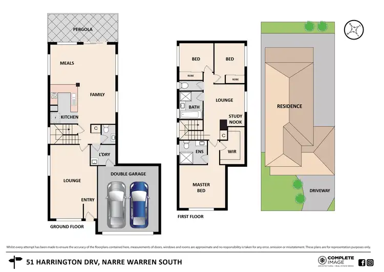 Floorplan of Homely house listing, 51 Harrington Drive, Narre Warren South VIC 3805