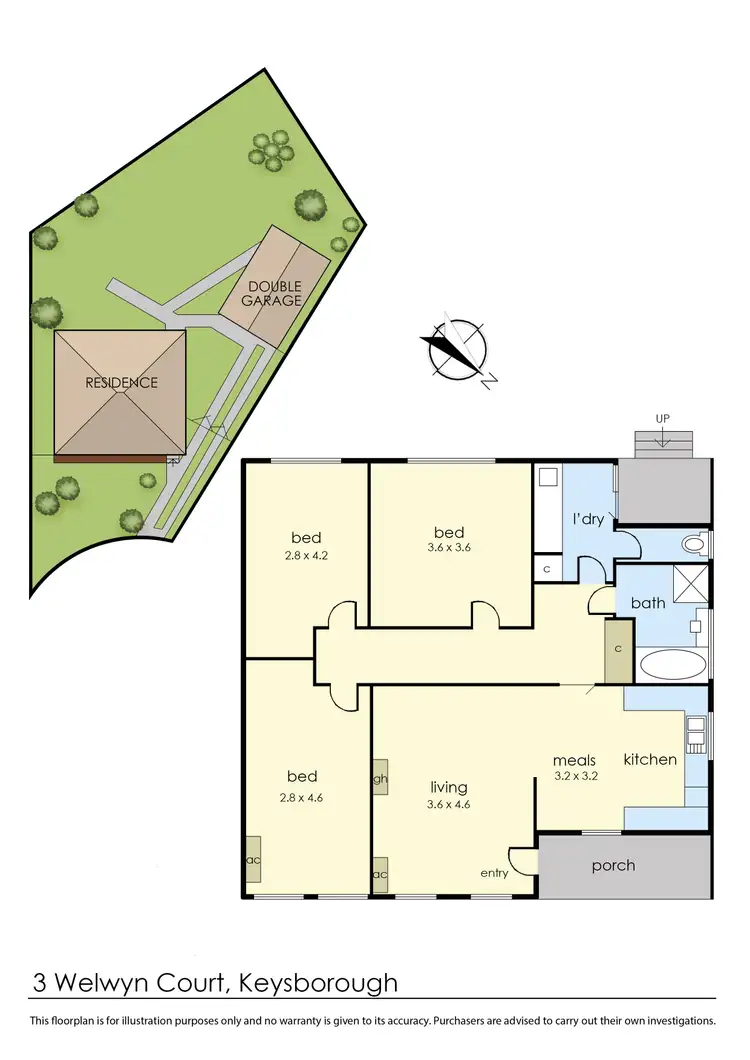 Floorplan of Homely house listing, 3 Welwyn Court, Keysborough VIC 3173