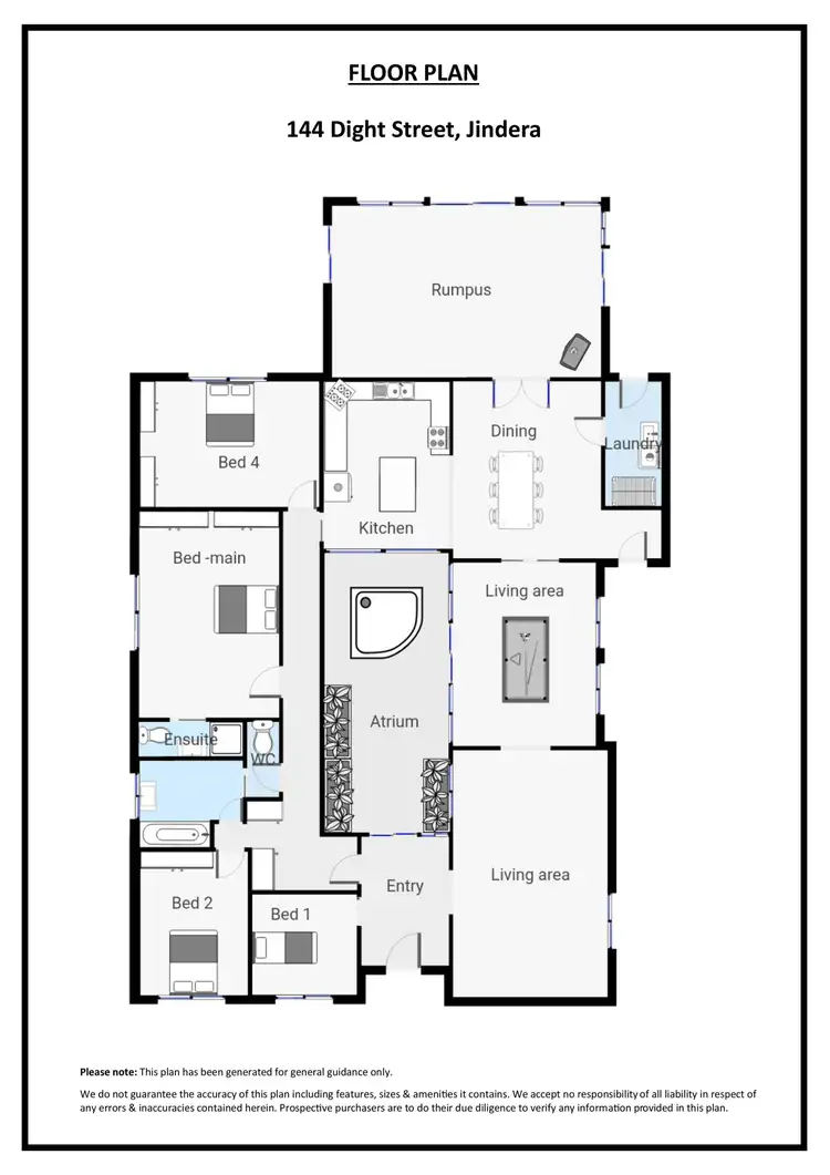 Floorplan of Homely house listing, 144 Dight Street, Jindera NSW 2642