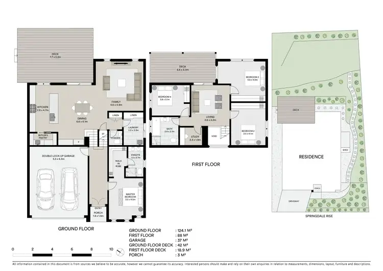 Floorplan of Homely house listing, 36 Springdale Rise, Highton VIC 3216