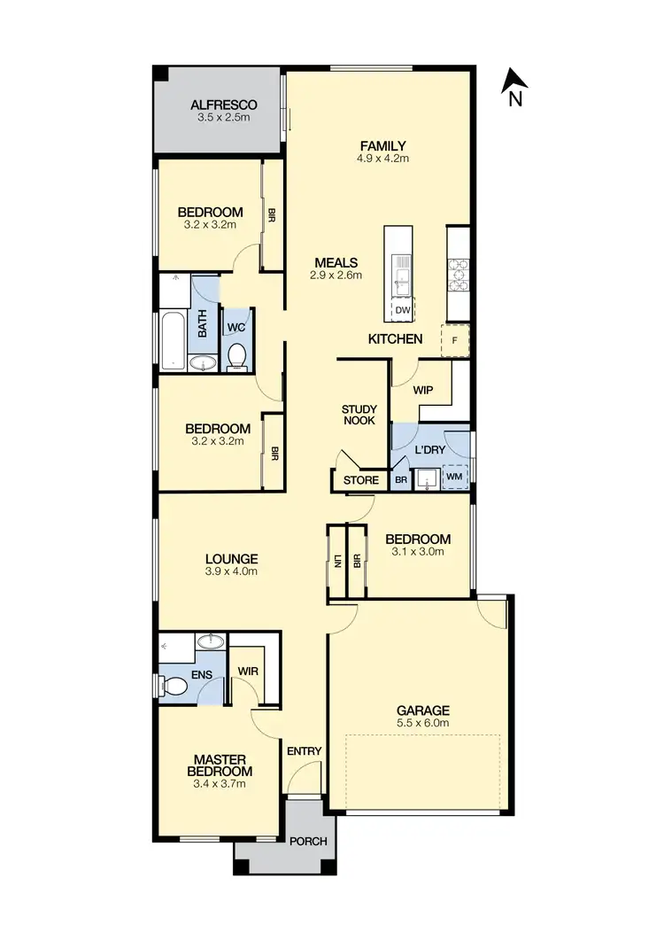 Floorplan of Homely house listing, 8 Leonard Avenue, Rockbank VIC 3335