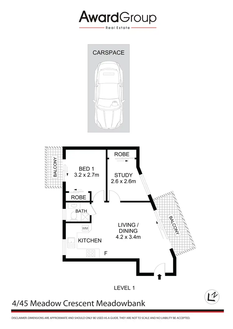 Floorplan of Homely unit listing, 4/45 Meadow Crescent, Meadowbank NSW 2114
