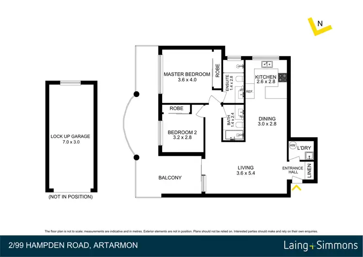Floorplan of Homely apartment listing, 2/99 Hampden Road, Artarmon NSW 2064