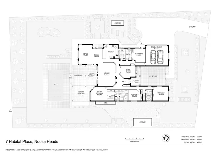 Floorplan of Homely house listing, 7 Habitat Place, Noosa Heads QLD 4567