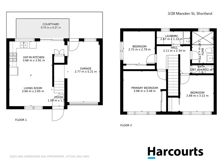 Floorplan of Homely unit listing, 3/28 Marsden Street, Shortland NSW 2307