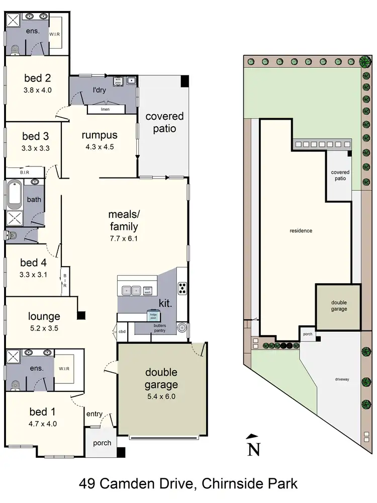 Floorplan of Homely house listing, 49 Camden Drive, Chirnside Park VIC 3116