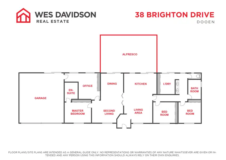 Floorplan of Homely house listing, 38 Brighton Drive, Dooen VIC 3401