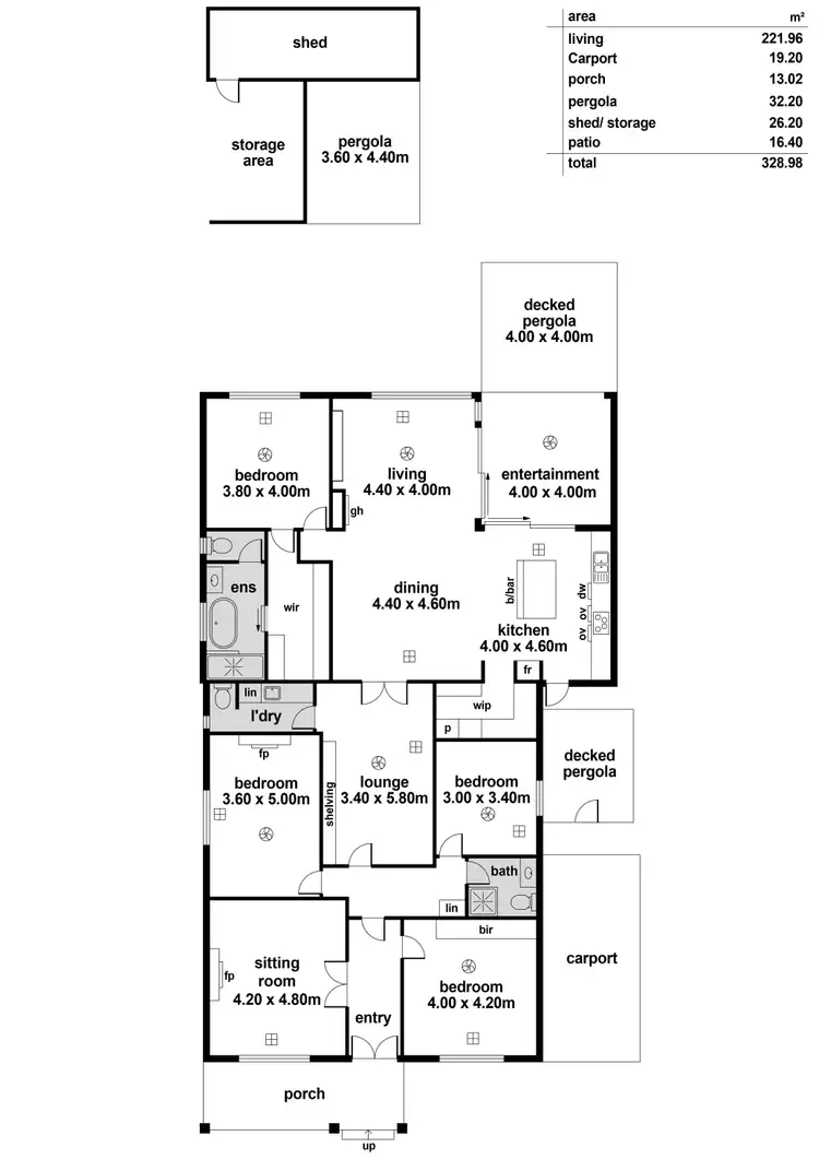 Floorplan of Homely house listing, 17 Palmer Avenue, Myrtle Bank SA 5064