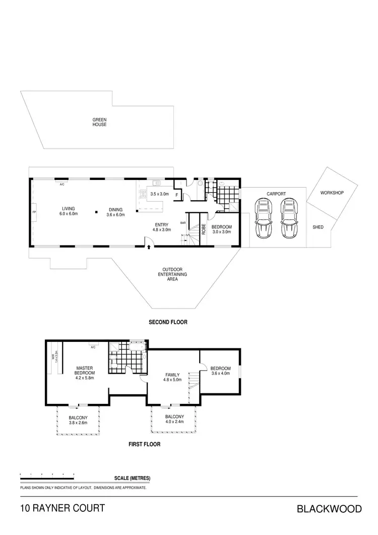 Floorplan of Homely house listing, 10 Rayner Court, Blackwood VIC 3458