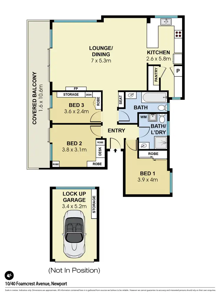 Floorplan of Homely apartment listing, 10/40-44 Foamcrest Avenue, Newport NSW 2106