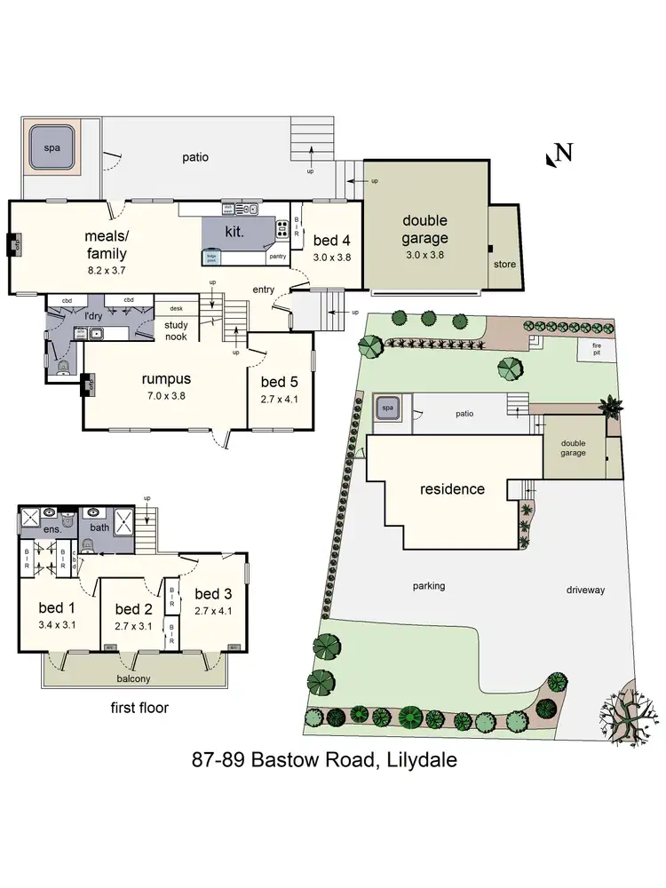 Floorplan of Homely house listing, 87-89 Bastow Road, Lilydale VIC 3140