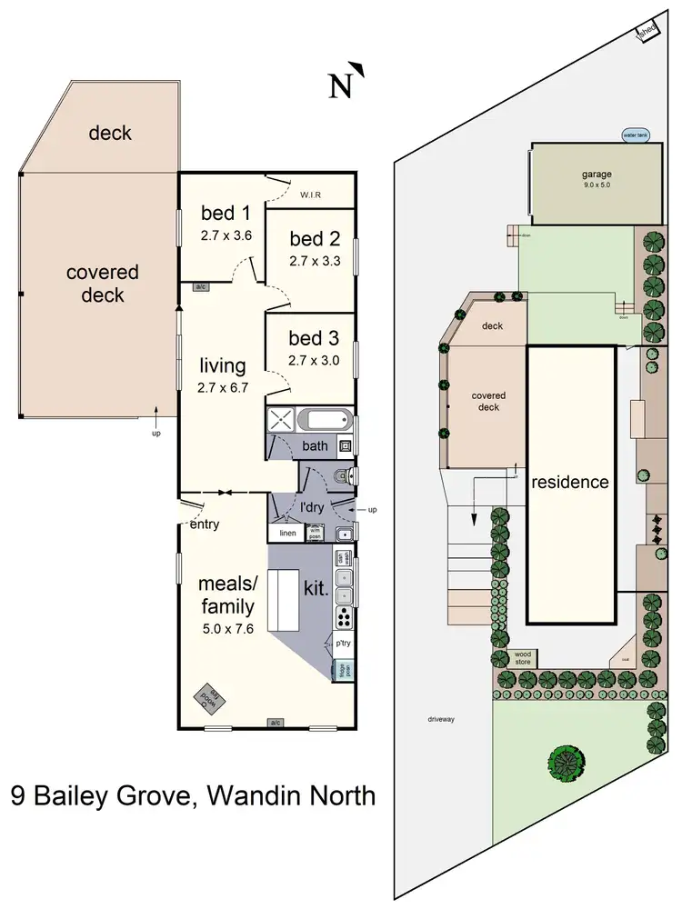 Floorplan of Homely house listing, 9 Bailey Grove, Wandin North VIC 3139