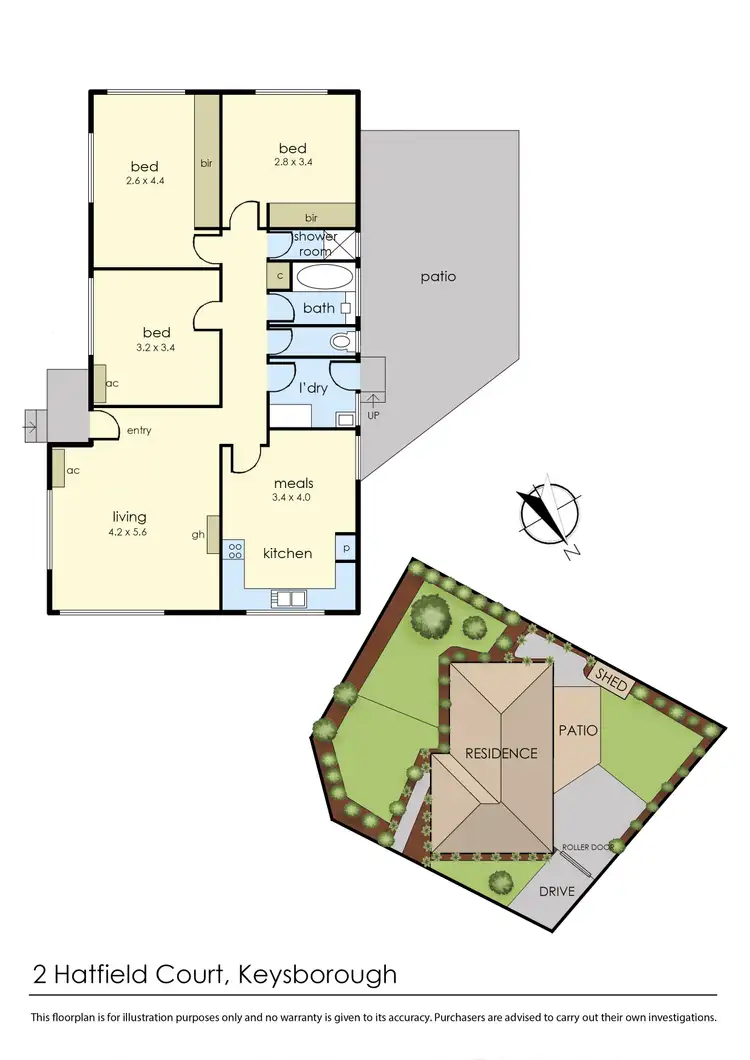 Floorplan of Homely house listing, 2 Hatfield Court, Keysborough VIC 3173