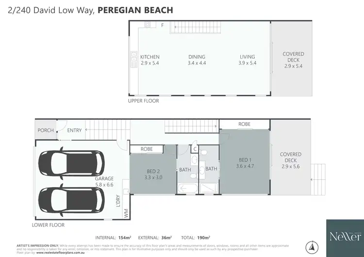 Floorplan of Homely semi-detached listing, 2/240 David Low Way, Peregian Beach QLD 4573