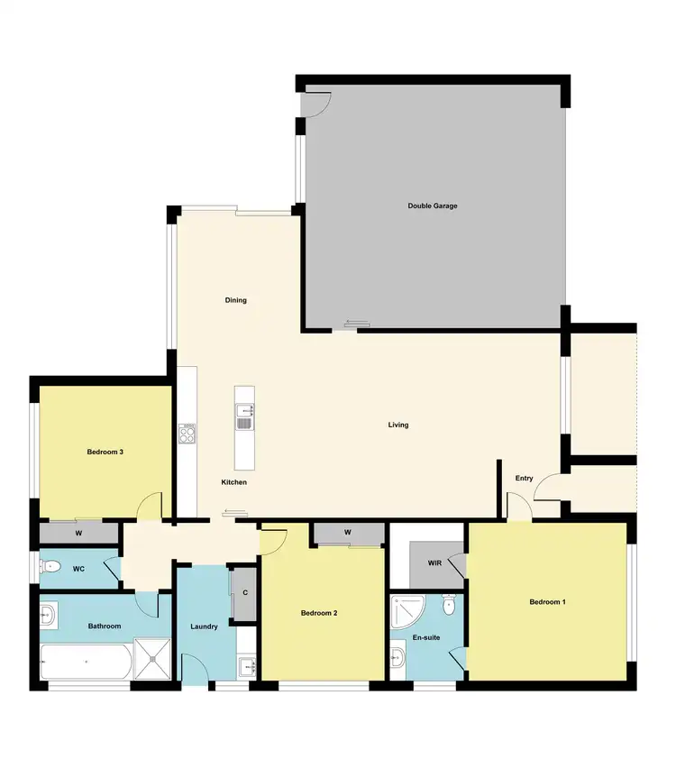 Floorplan of Homely house listing, 5 Jordan Avenue, Delacombe VIC 3356