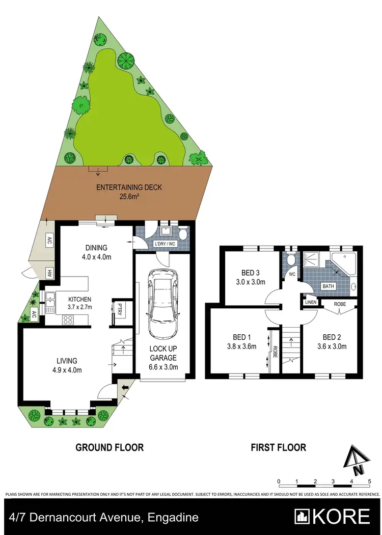Floorplan of Homely townhouse listing, 4/7 Dernancourt Avenue, Engadine NSW 2233