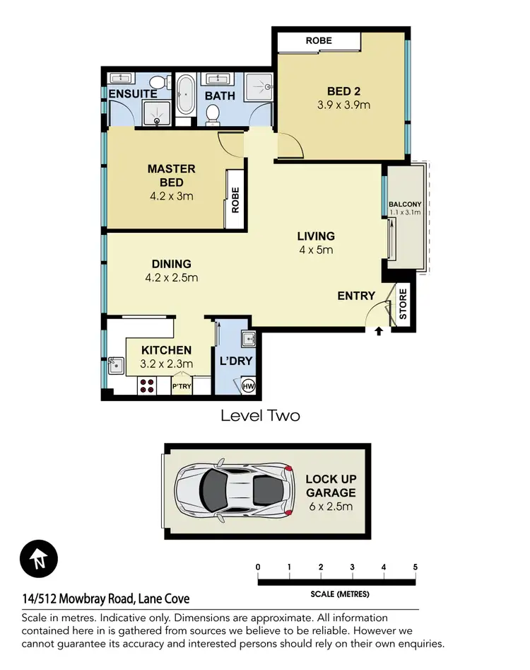 Floorplan of Homely apartment listing, 14/512-514 Mowbray Road West, Lane Cove NSW 2066